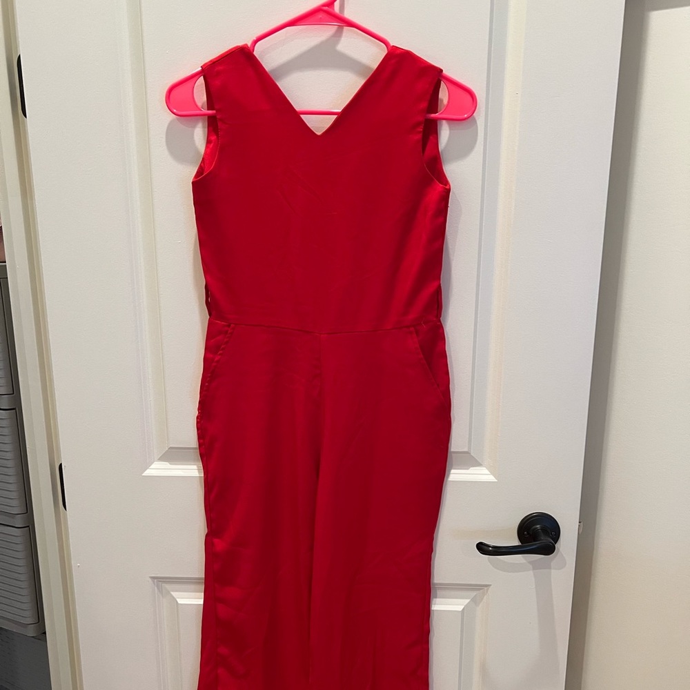 Red jumpsuit